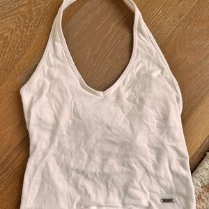 Hollister Cream Halter Top